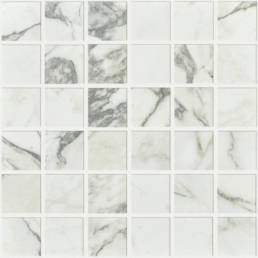Carrara Select Arabescato 2X2 Mosaic (12X12 Sheet) | Pan American Ceramics