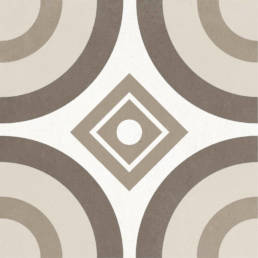 Comfort C Beige Circle 10X10 Rectified | Pan American Ceramics