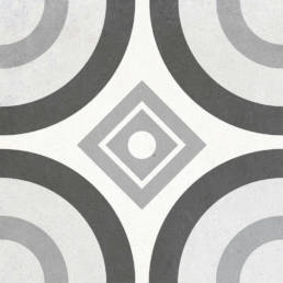 Comfort C Grey Circle 10X10 Rectified | Pan American Ceramics