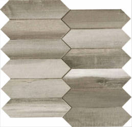 Nori Grigio Losanga Mosaic 12X12.5 Sheet | Pan American Ceramics