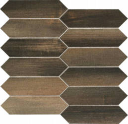 Nori Rosso Losanga Mosaic 12X12.5 Sheet | Pan American Ceramics