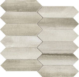 Nori Taupe Losanga Mosaic 12X12.5 Sheet | Pan American Ceramics