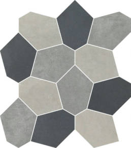 Ny2La Cool Mix Polygon Mosaic | Pan American Ceramics
