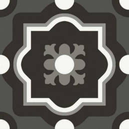 Patchwork Black & White 04 8X8 | Pan American Ceramics