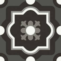 Patchwork Black & White 04 8X8 | Pan American Ceramics