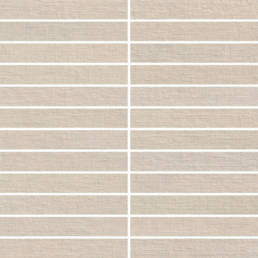 Rhyme Almond Note 1X6 Mosai  (12X12 Sheet) | Pan American Ceramics