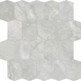 Stream Silver Hexagon Mosaic | Pan American Ceramics