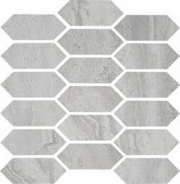 Roccia di Roma Silver 2x5 Picket Mosaic | Pan American Ceramics
