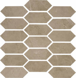 St. Croix Caramel 2x5 Picket Mosaic (9 mm thick) | Pan American Ceramics