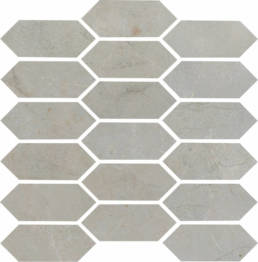 St. Croix Pewter 2x5 Picket Mosaic (9 mm thick) | Pan American Ceramics