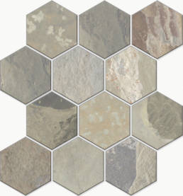 More Sage Hexagon mosaic | Pan American Ceramics