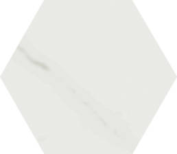 Concert White hexagon 7x6 | Pan American Ceramics