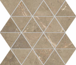Golden Age Beige Triangle Mosaic (12x12 sheet) | Pan American Ceramics