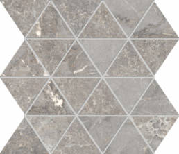 Golden Age Grey Triangle Mosaic (12x12 sheet) | Pan American Ceramics